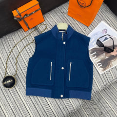 HERMES 25S SLEEVELESS JACKET 305