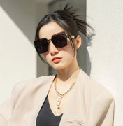 MONTAIGNE SQUARE SUNGLASS CD7159 IN ACETATE