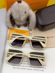 SQUARE SUNGLASSES L5972 IN BEIGE ACETATE