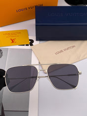 CAT EYE SUNGLASSES L1805 IN METAL GREY LENSES