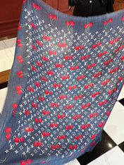 LV SCARF 140 CM IN CASHMERE 721492