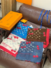 LV SCARF 140 CM IN CASHMERE 721494