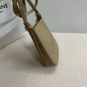 PHONE POUCH HELOISE 19 IN DONKEY BROWN SUPPLE CALFSKIN