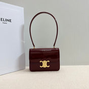 TEEN GARANCE BAG 18 IN WINE RED PATENT CALFSKIN