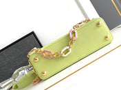 CAPUCINES BB 27 IN PEAR GREEN TAURILLON GOLD HARDWARE