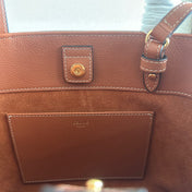 MINI CABAS ANAÏS CUIR TRIOMPHE 20 IN BRONZE ORANGE GRAINED CALFSKIN