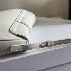 TEEN POLLY 29 IN WHITE CALFSKIN SILVER HARDWARE