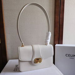 JOSEPHINE BAG 18.5 IN WHITE PATENT CALFSKIN