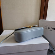 TEEN LOLA TRIOMPHE BAG 20 IN COOL GRAY BLUE CALFSKIN