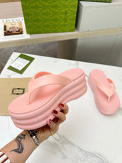 THONG PLATFORM 5 CM IN LIGHT PINK IMPORTED TPU