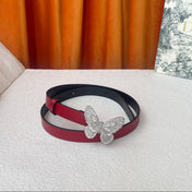 DIOR 25S BELT 20 MM IN RED CALFSKIN 567927
