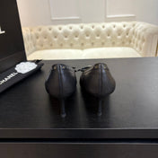 HIGH HEEL PUMP 65 MM IN BLACK LAMBSKIN