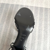 YSL HIGH HEEL 90MM IN BLACK CALFSKIN GOLD HARDWARE