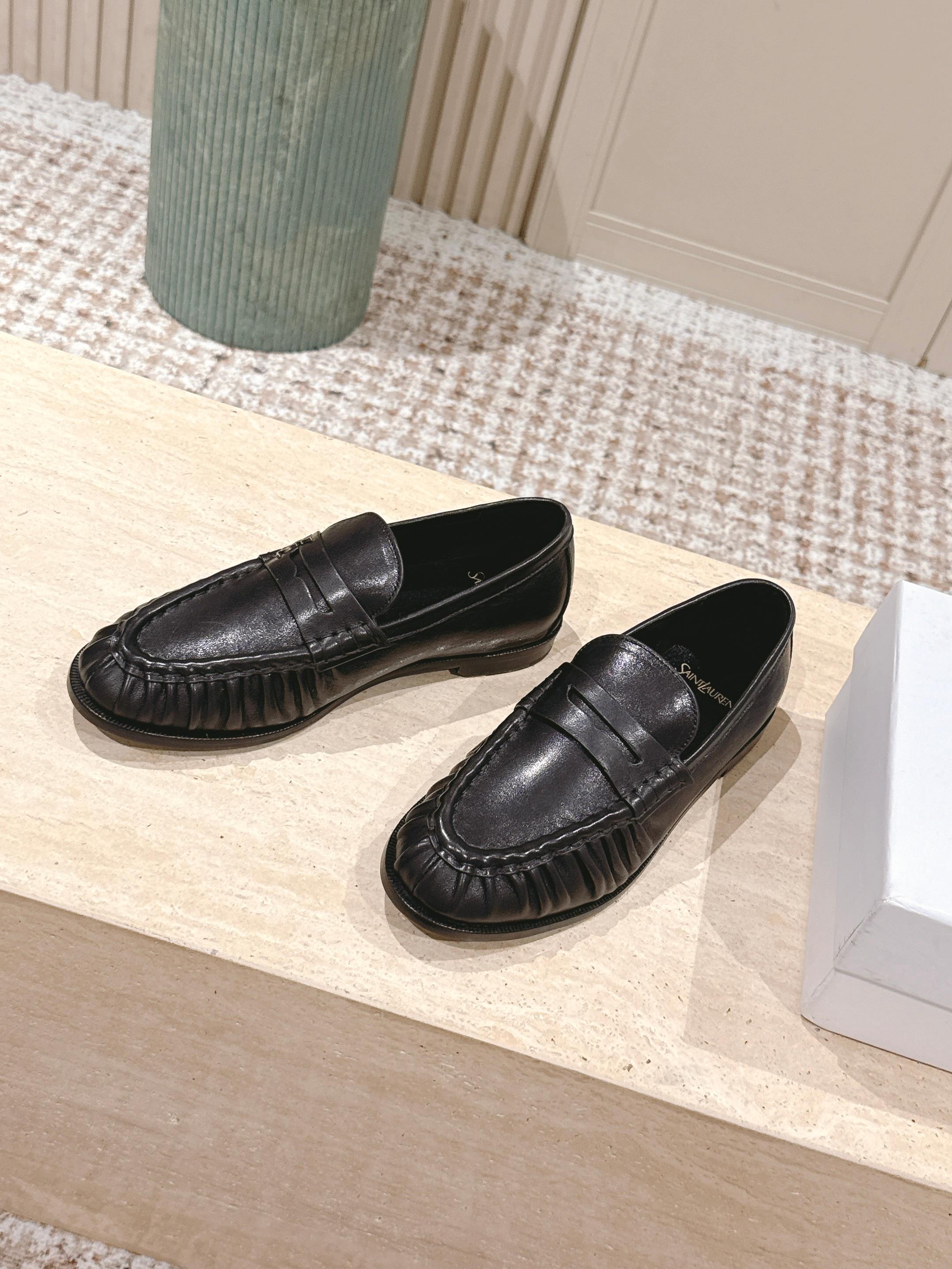 SL MOCCASINS LOAFER IN BLACK CALFSKIN