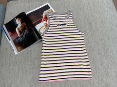 Chanel Tank Top Multicolor Tencel 232700
