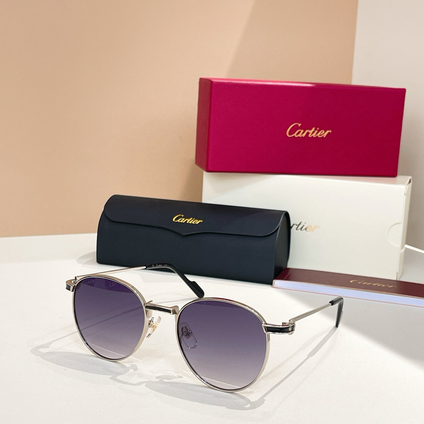 PREMIÈRE ROUND FRAME SUNGLASSES CT0335S IN METAL