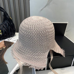 KNITTED BUCKET HAT DUSTY GREY 673884