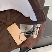 MM BASEBALL CAP IN BROWN ORANGE FABRIC BRAND EMBROIDERY