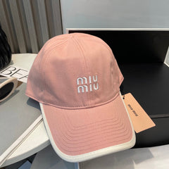MM BASEBALL CAP IN PEACHY PINK FABRIC STYLE 8