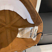 MM BASEBALL CAP IN BURNT ORANGE FABRIC STYLE 5