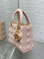 LADY MINI BAG 20 IN LIGHT PINK LAMBSKIN