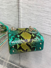 MINI 17 LADY BAG IN COLORFUL SNAKESKIN PATTERN LAMBSKIN 225963