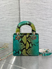 MINI 17 LADY BAG IN COLORFUL SNAKESKIN PATTERN LAMBSKIN 225963