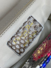 MINI 17 LADY BAG IN COLORFUL SNAKESKIN PATTERN LAMBSKIN 225981