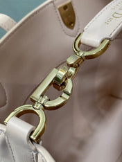 DIOR 25S ALWAYS MINI BAG 16 IN LIGHT PINK MACROCANNAGE CALFSKIN GOLD HARDWARE