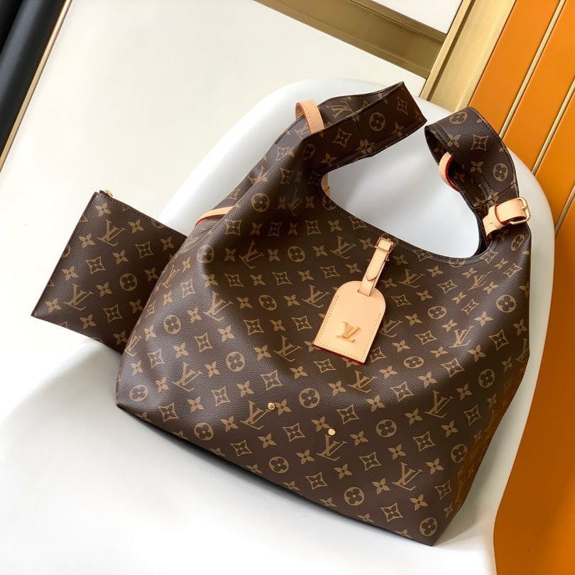 LV HOBO BAG 34 IN BROWN MONOGRAM CANVAS