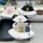 FISHERMAN HAT IN ECRU BEIGE MIX WHITE WOOL AND RABBIT FUR 409758