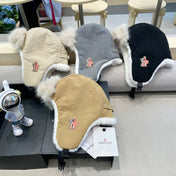 AVATOR HAT IN STEEL GRAY CORDUROY AND FLEECE-LINED 434983