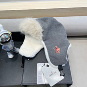 AVATOR HAT IN STEEL GRAY CORDUROY AND FLEECE-LINED 434983