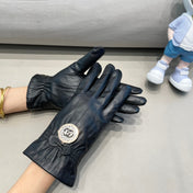 CLASSIC TOUCHSCREEN GLOVES IN BLACK SHEEPSKIN 427387