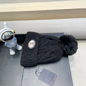 BEANIE HAT IN BLACK WOOL 433486
