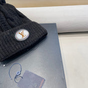 BEANIE HAT IN BLACK WOOL 433486