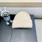 BEANIE HAT IN BISQUE BEIGE WOOL 438122