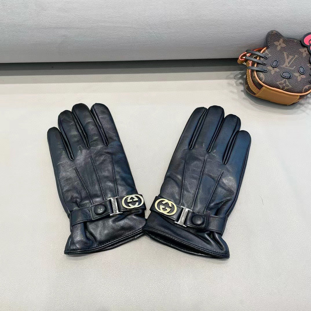 TOUCHSCREEN GLOVES IN BLACK LAMBSKIN 454568