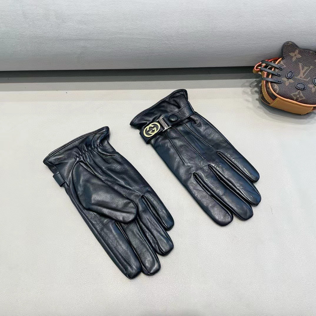 TOUCHSCREEN GLOVES IN BLACK LAMBSKIN 454568