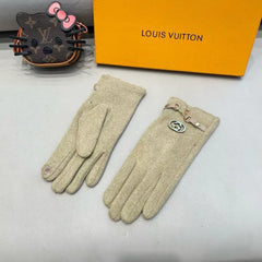GLOVES IN ECRU BEIGE CASHMERE 460078