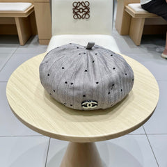 BERET HAT POLKA DOT MOUSE GRAY 672671