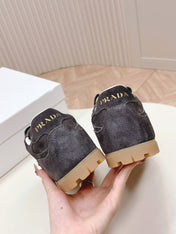 PRA FADED SUEDE SNEAKERS CHARCOAL