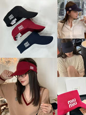 MM VISOR CAP FABRIC LOGO EMBROIDERY