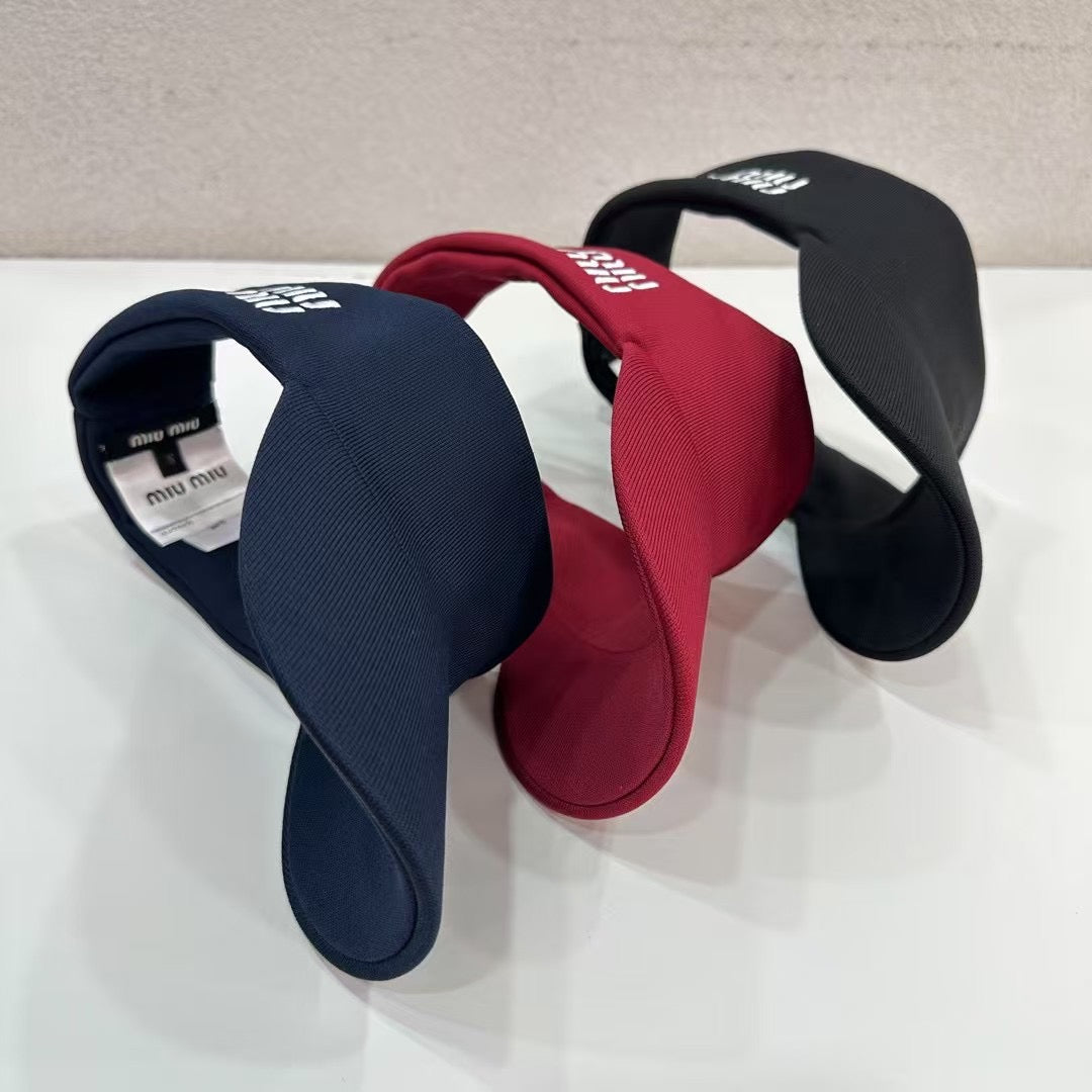 MM VISOR CAP FABRIC LOGO EMBROIDERY