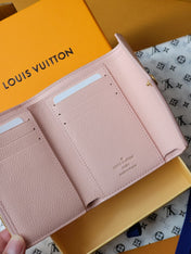 VICTORINE WALLET 12 IN LIGHT PINK MONOGRAM EMPREINTE CALFSKIN