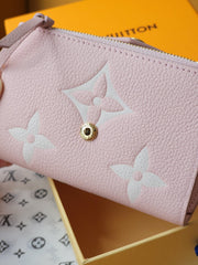 VICTORINE WALLET 12 IN LIGHT PINK MONOGRAM EMPREINTE CALFSKIN
