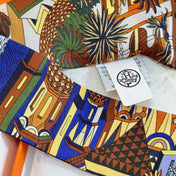 HERMES 25S NECKERCHIEF 86 IN SILK 989359