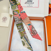 HERMES 25S NECKERCHIEF 86 IN SILK 989360