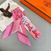 HERMES 25S NECKERCHIEF 86 IN SILK 991553