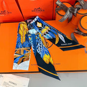 HERMES 25S NECKERCHIEF 86 IN SILK 991554